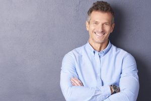 Middle-aged man male menopause